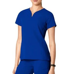 Mandala  Curved V-Neck Top
Galaxy Blue Women's Size XL‎